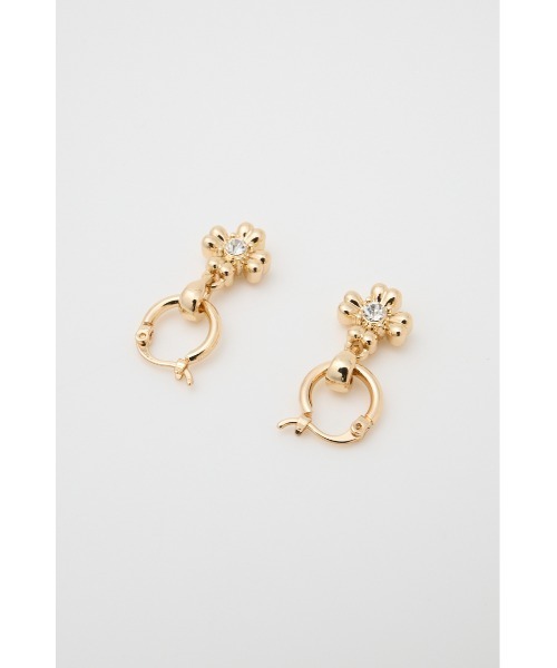 MOUSSY（マウジー）の「FLORAL ピアス（ピアス（両耳用）・レディース・シルバー/ゴールド・FREE）」の6枚目の写真