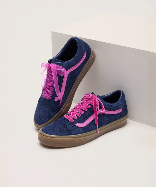 VANS(バンズ)の「オールドスクール ヘアリースエード / Old Skool HAIRY SUEDE NAVY/PIN VN000E9T3E01(スニーカー・メンズ・ネイビー・4/4.5/5/7/6.5/6/5.5)」の9枚目の写真