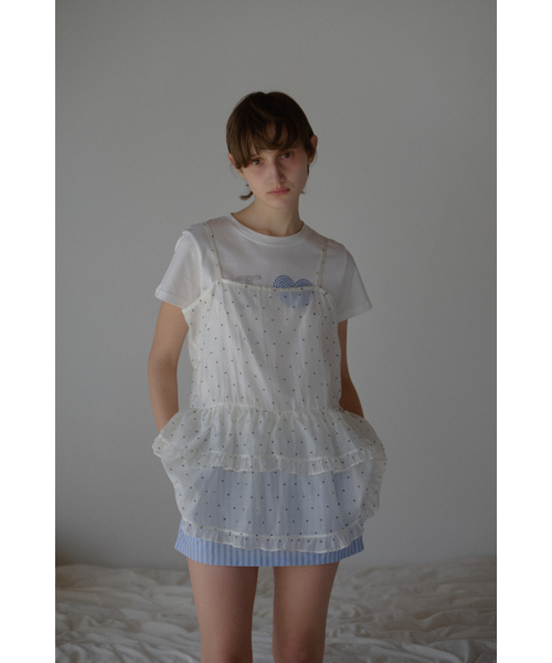 LETERIE(レテリー)の「CANCAN LAYERED ONEPIECE_DOT IVORY(ワンピース・レディース・アイボリー・FREE)」の2枚目の写真