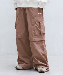 コンバーチブルカーゴパンツ-ブリック