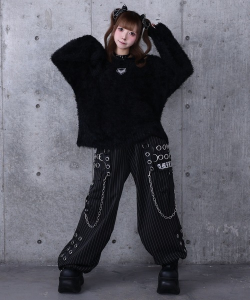 【Amilige】カーゴパンツ【新品未使用】 ストライプサスペンダージョガーパンツ（カーゴパンツ）｜Amilige