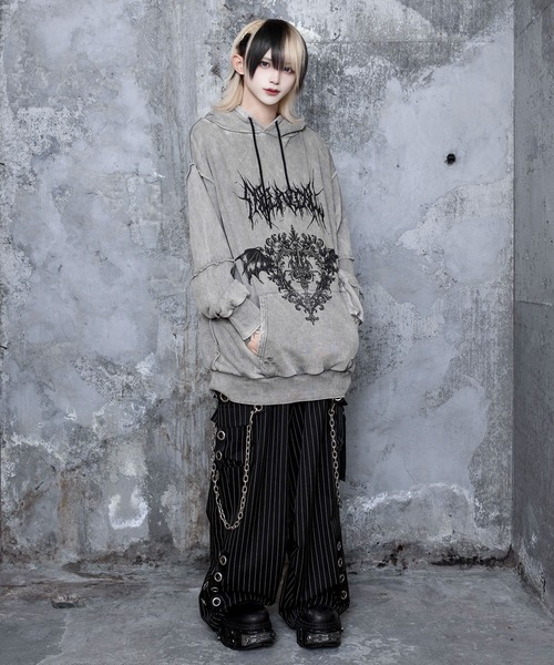 ストライプサスペンダージョガーパンツ（カーゴパンツ）｜Amilige