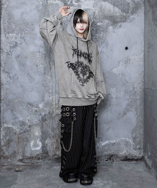 ストライプサスペンダージョガーパンツ（カーゴパンツ）｜Amilige