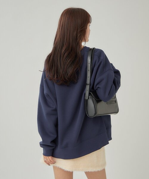 mystic（ミスティック）の「裏起毛ロゴスウェット（パーカー・レディース・ライトグレー/ネイビー・FREE）」の16枚目の写真