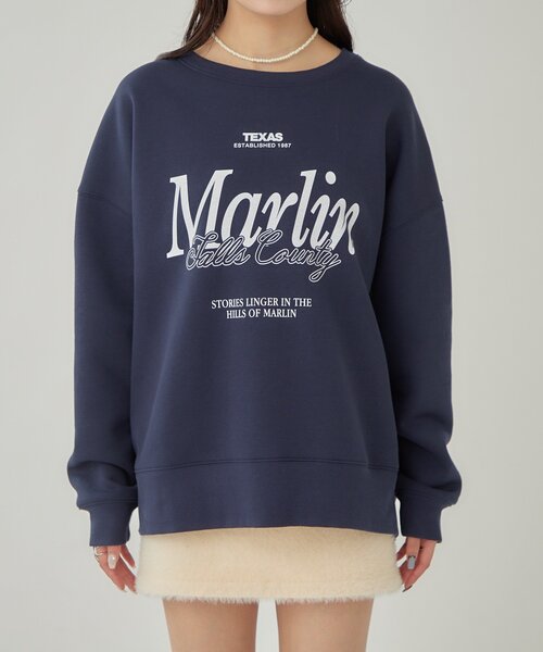 mystic（ミスティック）の「裏起毛ロゴスウェット（パーカー・レディース・ライトグレー/ネイビー・FREE）」の22枚目の写真