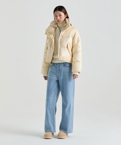 MUSINSA STANDARD WOMAN（ムシンサスタンダードウーマン）の「[ヒートタンダード] ウィメンズ薄起毛スリムタートルネック長袖Tシャツ [クリーム]（Tシャツ/カットソー・レディース・その他・SMALL/MEDIUM/LARGE/X-SMALL）」の10枚目の写真