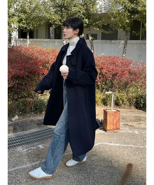 MUSINSA STANDARD WOMAN（ムシンサスタンダードウーマン）の「[ヒートタンダード] ウィメンズ薄起毛スリムタートルネック長袖Tシャツ [クリーム]（Tシャツ/カットソー・レディース・その他・SMALL/MEDIUM/LARGE/X-SMALL）」の13枚目の写真