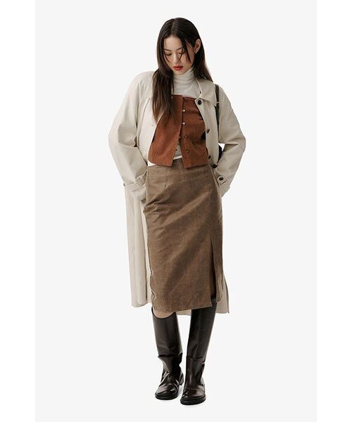 MUSINSA STANDARD WOMAN（ムシンサスタンダードウーマン）の「[ヒートタンダード] ウィメンズ薄起毛スリムタートルネック長袖Tシャツ [クリーム]（Tシャツ/カットソー・レディース・その他・SMALL/MEDIUM/LARGE/X-SMALL）」の18枚目の写真