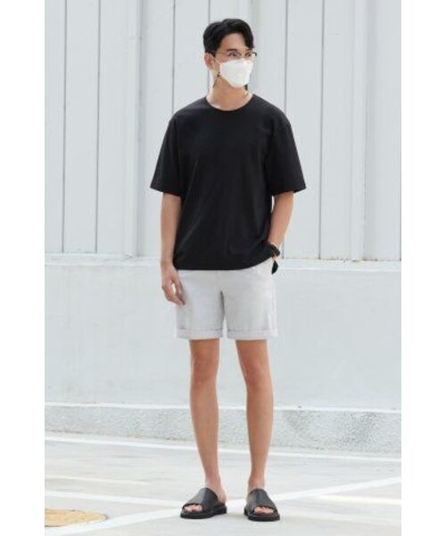 MUSINSA STANDARD（ムシンサスタンダード）の「ワイドフィットチノショーツ[ライトグレー]（その他パンツ・メンズ・その他・26/27/28/29）」の7枚目の写真