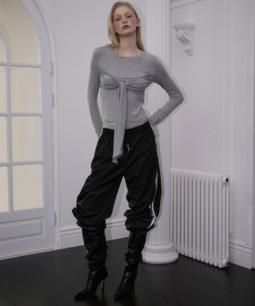 ROSEFRANTZ（ロゼフランツ）の「Tie Ribbon Long Sleeve [Gray]（Tシャツ/カットソー・レディース・アッシュグレー・OS）」の5枚目の写真