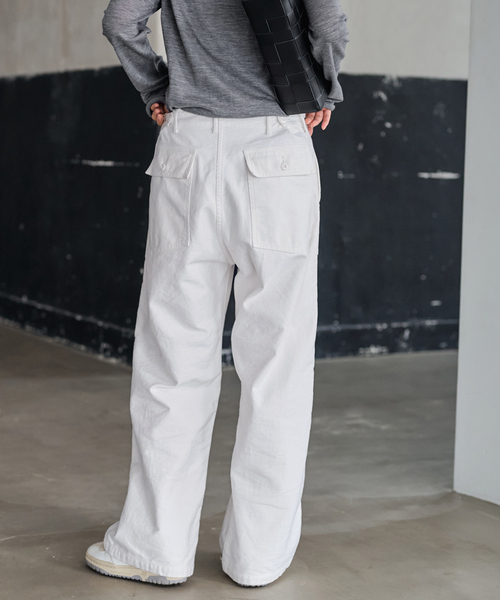 FRAMeWORK（フレームワーク）の「≪追加≫ミリタリースラブバックサテンベイカーパンツ3（カーゴパンツ・レディース・ホワイト/ベージュ・36/38/40）」の13枚目の写真