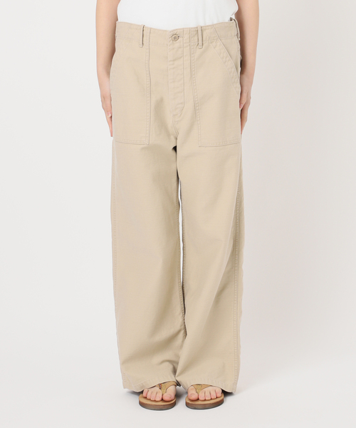 FRAMeWORK（フレームワーク）の「≪追加≫ミリタリースラブバックサテンベイカーパンツ3（カーゴパンツ・レディース・ホワイト/ベージュ・36/38/40）」の4枚目の写真
