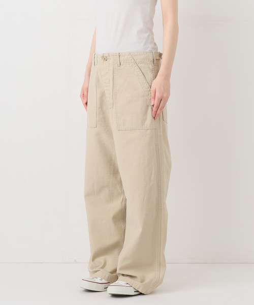 FRAMeWORK（フレームワーク）の「≪追加≫ミリタリースラブバックサテンベイカーパンツ3（カーゴパンツ・レディース・ホワイト/ベージュ・36/38/40）」の8枚目の写真