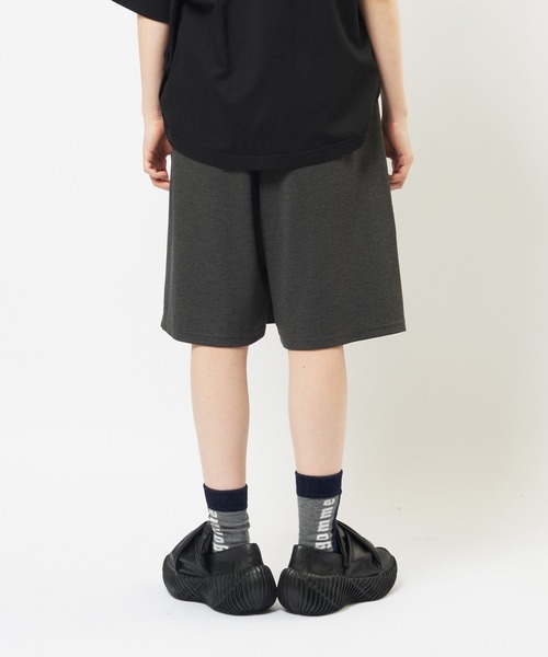 gomme（ゴム）の「クールポンチ　ポンチハーフパンツ（スウェットパンツ・レディース・ブラック/パープル/チャコールグレー・MEDIUM）」の15枚目の写真