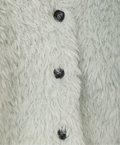 Muel Chic(ミュエルシック)の「Malta knit cardigan マルタニットカーディガン(カーディガン/ボレロ・レディース・オフホワイト/ベージュ/ブラック/ミント・FREE)」の5枚目の写真