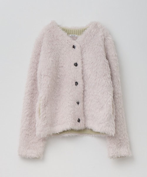 Muel Chic(ミュエルシック)の「Malta knit cardigan マルタニットカーディガン(カーディガン/ボレロ・レディース・オフホワイト/ベージュ/ブラック/ミント・FREE)」の10枚目の写真