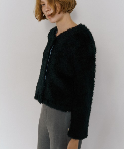 Muel Chic(ミュエルシック)の「Malta knit cardigan マルタニットカーディガン(カーディガン/ボレロ・レディース・オフホワイト/ベージュ/ブラック/ミント・FREE)」の20枚目の写真