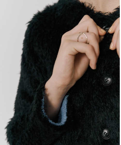 Muel Chic(ミュエルシック)の「Malta knit cardigan マルタニットカーディガン(カーディガン/ボレロ・レディース・オフホワイト/ベージュ/ブラック/ミント・FREE)」の16枚目の写真