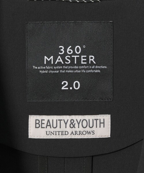 BEAUTY&YOUTH UNITED ARROWS（ビューティーアンドユースユナイテッドアローズ）の「360°MASTER 2.0 リラックス 2ボタン ジャケット セットアップ対応 ストレッチ 撥水（テーラードジャケット・メンズ・ブラック/グレー・S/M/L/XL）」の12枚目の写真