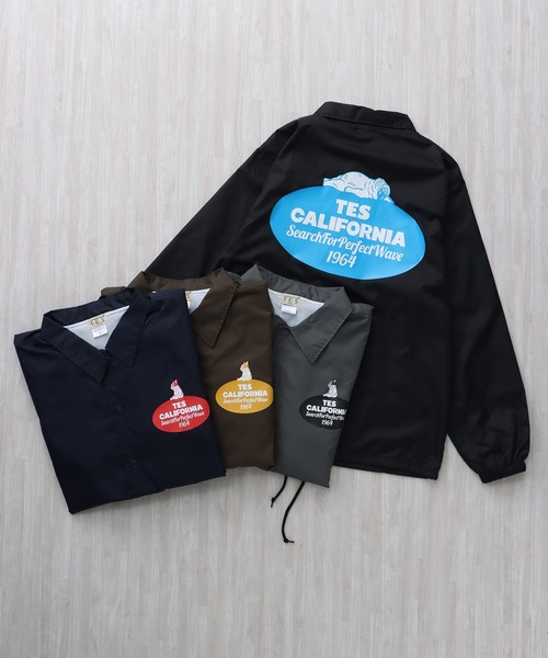 The Endless Summer（エンドレスサマー）の「TES CALIFORNIA CREW COACH JACKET / コーチジャケット（ナイロンジャケット・メンズ・ブラック/チャコール/ネイビー/ブラウン・LARGE/MEDIUM/SMALL/X-LARGE/XX-LARGE）」の6枚目の写真