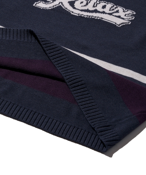 DISCUS ATHLETIC（ディスカス　アスレチック）の「リラックスロゴVネックニットネイビー（ニット/セーター・レディース・その他・LARGE/MEDIUM/X-LARGE）」の5枚目の写真