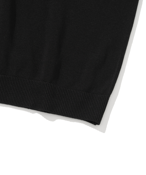 KNITTED（ニッティド）の「リネンヘンリーネックツーポケットニットブラック（ニット/セーター・レディース・その他・MEDIUM/LARGE/X-LARGE）」の5枚目の写真