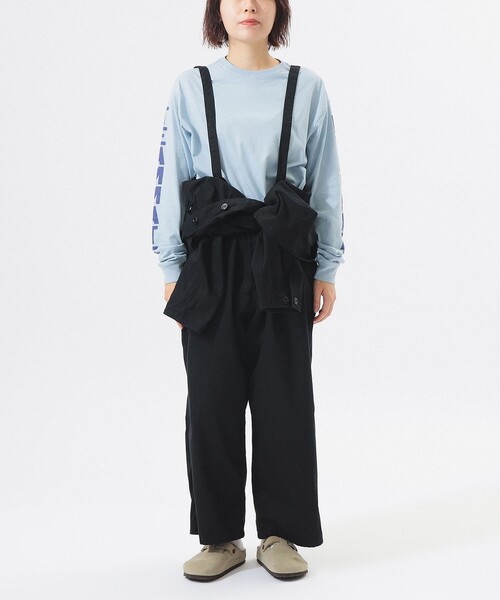 BEAMS BOY(ビームスボーイ)の「ギミック オールインワン(サロペット/オーバーオール・レディース・ホワイト系その他7/ブラック・1/2)」の18枚目の写真