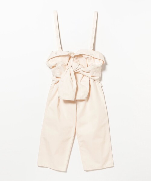 BEAMS BOY(ビームスボーイ)の「ギミック オールインワン(サロペット/オーバーオール・レディース・ホワイト系その他7/ブラック・1/2)」の6枚目の写真