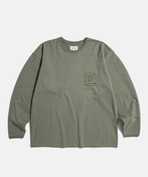 ESPIONAGE（エスピオナジ）の「Tunnel Rats Heavyweight L/S Tee Stone（Tシャツ/カットソー・レディース・その他・MEDIUM/LARGE/X-LARGE）」の2枚目の写真