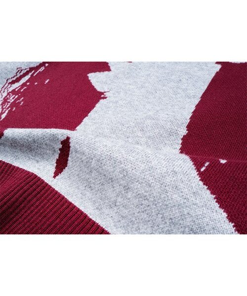 youthbath（ユースバース）の「YB WOMEN GRAPHIC KNIT_BURGUNDY（ニット/セーター・レディース・その他・MEDIUM/LARGE）」の4枚目の写真