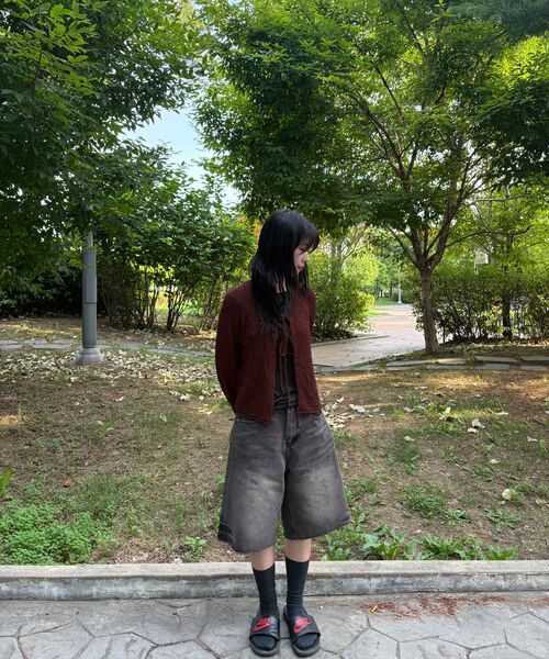 ANOLORCODE WOMAN(アナルロコード ウーマン)の「ドミンゴカットオフデニム(ブラウン)(その他パンツ・レディース・その他・SMALL/MEDIUM/LARGE)」の2枚目の写真