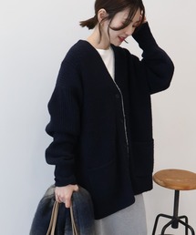 レイヤードライクロングカーディガン