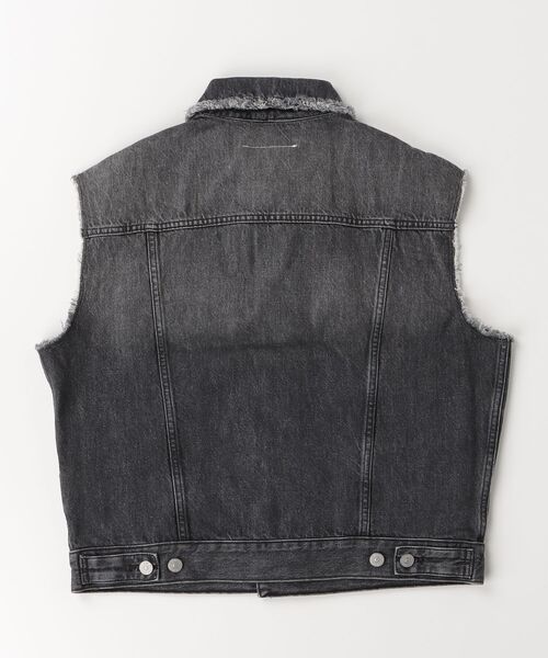 MM6 Maison Margiela(エムエムシックス メゾン マルジェラ)の「MM6 Maison Margiela(エムエムシックス メゾン マルジェラ)Kids & Junior デニムベストジャケット(ベスト・キッズ・ブラック・16Y/14Y/12Y)」の7枚目の写真