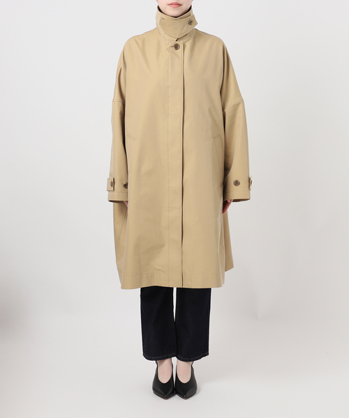 SLOBE IENA（スローブイエナ）の「《ネイビーのみWEB限定》ドルマンスリーブコート（ステンカラーコート・レディース・ベージュ/ネイビー・36/38）」の17枚目の写真