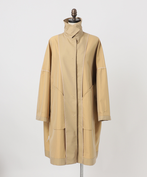 SLOBE IENA（スローブイエナ）の「《ネイビーのみWEB限定》ドルマンスリーブコート（ステンカラーコート・レディース・ベージュ/ネイビー・36/38）」の20枚目の写真