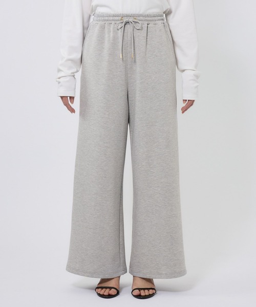 BARNYARDSTORM（バンヤードストーム）の「BARNYARDSTORM / 裏起毛ソフトワイドパンツ / マシンウォッシャブル（その他パンツ・レディース・アイボリー/ブラック/ライトグレー・FREE）」の16枚目の写真