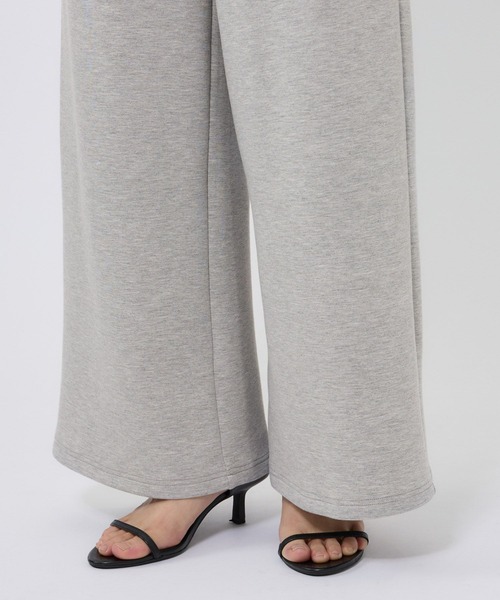 BARNYARDSTORM（バンヤードストーム）の「BARNYARDSTORM / 裏起毛ソフトワイドパンツ / マシンウォッシャブル（その他パンツ・レディース・アイボリー/ブラック/ライトグレー・FREE）」の7枚目の写真