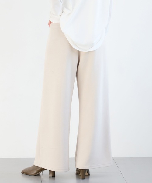 BARNYARDSTORM（バンヤードストーム）の「BARNYARDSTORM / 裏起毛ソフトワイドパンツ / マシンウォッシャブル（その他パンツ・レディース・アイボリー/ブラック/ライトグレー・FREE）」の21枚目の写真