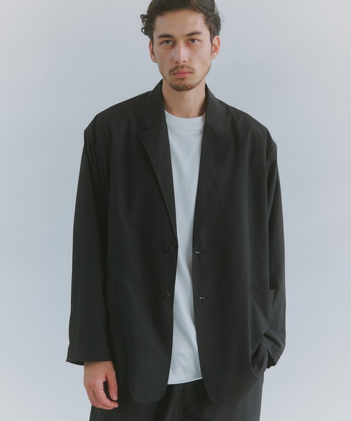 MAISON CLUB(メゾンクラブ)の「【MAISON CLUB】SUPER LIGHT TECH TRAVEL 2B JACKET/超軽量リップストップ素材/Tech Nylon Jacket /テックジャケット(テーラードジャケット・メンズ・カーキ/ブラック/ネイビー・L/M)」の14枚目の写真