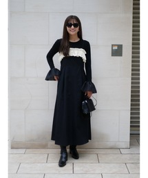 BeBeoD（べベッド）の「ベロアフリルワンピース（ワンピース）」