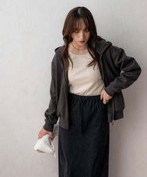 NOAHL（ノアル）の「【NOAHL】裏起毛ダブルジップパーカー（パーカー）」