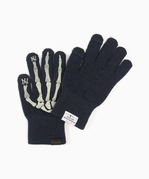 JOINT WORKS（ジョイントワークス）の「MLB×INFIELDER DESIGN MLB BONE GLOVE（手袋・メンズ・ブルー/ネイビー/ブラック・FREE）」の3枚目の写真