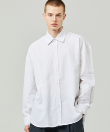 ease（イーズ）の「リネンシャツ [オーバーサイズフィット]_ホワイト_男女共用（シャツ/ブラウス）」