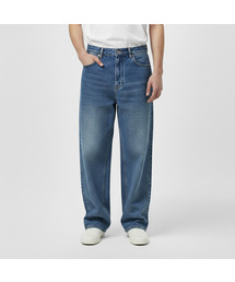 HELLOJUN（へロージュン）の「Daily Fade Wash Wide Denim Pants [Medium Blue]（デニムパンツ）」