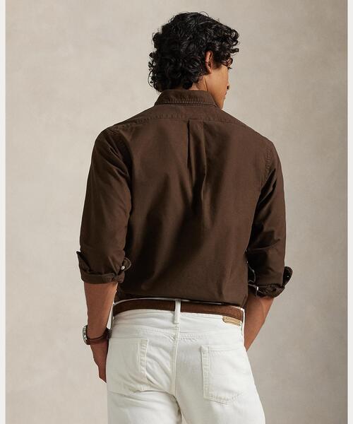 POLO RALPH LAUREN（ポロ ラルフ ローレン）の「クラシック フィット ガーメントダイド オックスフォード シャツ（シャツ/ブラウス・メンズ・ブラウン系・S/M/L/XXL/XS/XL）」の2枚目の写真