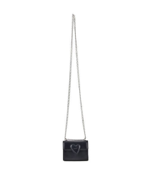 CHRISTINE PROJECT(クリスティンプロジェクト)の「TWIST HEART MICRO BAG(BLACK PEPPER)(メッセンジャーバッグ・レディース・その他・FREE)」の6枚目の写真