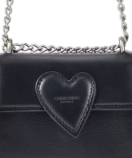 CHRISTINE PROJECT(クリスティンプロジェクト)の「TWIST HEART MICRO BAG(BLACK PEPPER)(メッセンジャーバッグ・レディース・その他・FREE)」の9枚目の写真