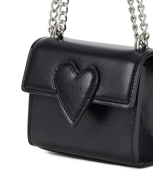 CHRISTINE PROJECT(クリスティンプロジェクト)の「TWIST HEART MICRO BAG(BLACK PEPPER)(メッセンジャーバッグ・レディース・その他・FREE)」の10枚目の写真
