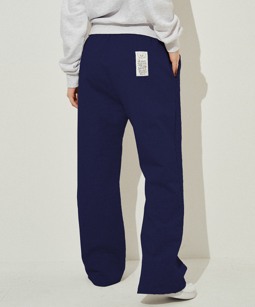 SARANAGI(サラナギ)の「SE055-SWETPANTS (navy)(スウェットパンツ・レディース・ネイビー・FREE)」の2枚目の写真