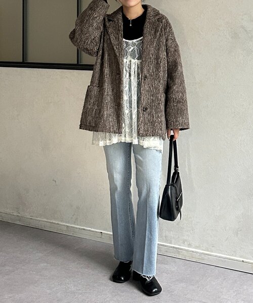 Thevon（ゼボン）の「レースキャミチュニック（チュニック・レディース・アイボリー/ホワイト系その他/ブラック・FREE）」の17枚目の写真